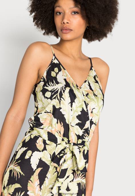 mulheres macacão preto/verde F4BZ0D868 Anna Field