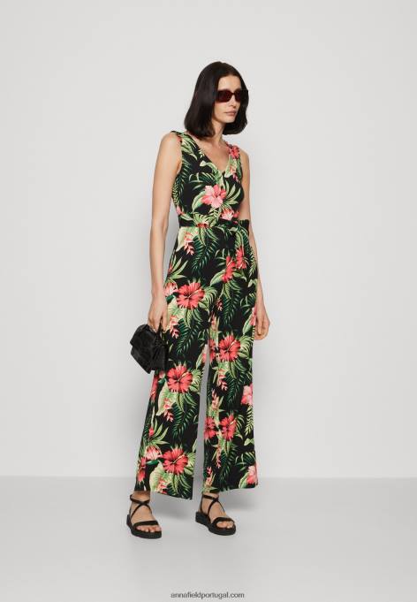 mulheres macacão preto/verde F4BZ0D900 Anna Field