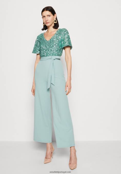 mulheres macacão verde claro F4BZ0D904 Anna Field