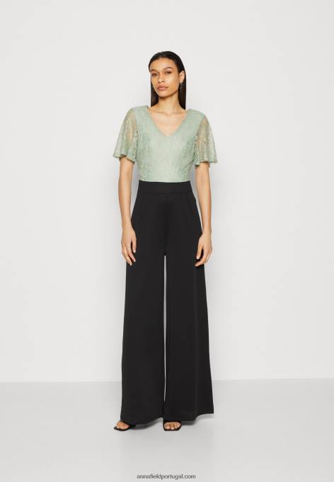 mulheres macacão verde claro/preto F4BZ0D871 Anna Field