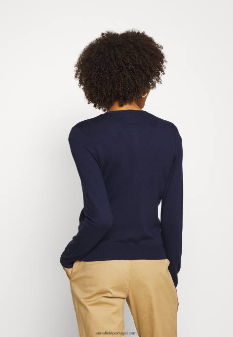 mulheres cardigã azul escuro F4BZ0D819 Anna Field