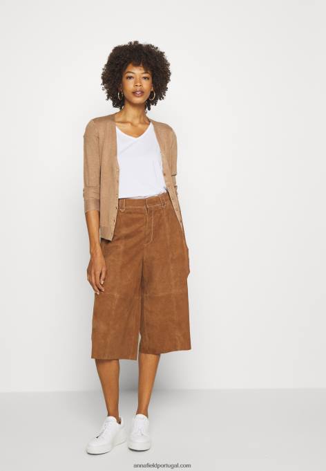 mulheres cardigã camelo F4BZ0D818 Anna Field