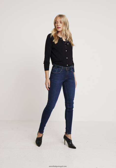 mulheres cardigã preto F4BZ0D820 Anna Field