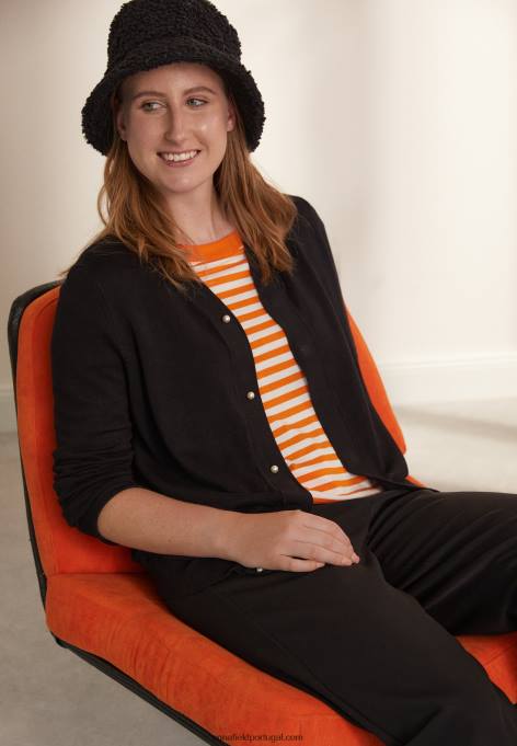 mulheres cardigã preto F4BZ0D828 Anna Field