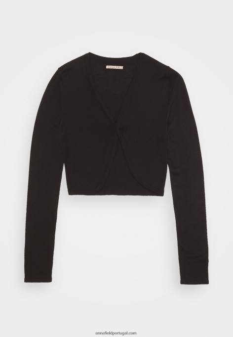 mulheres cardigã preto F4BZ0D832 Anna Field