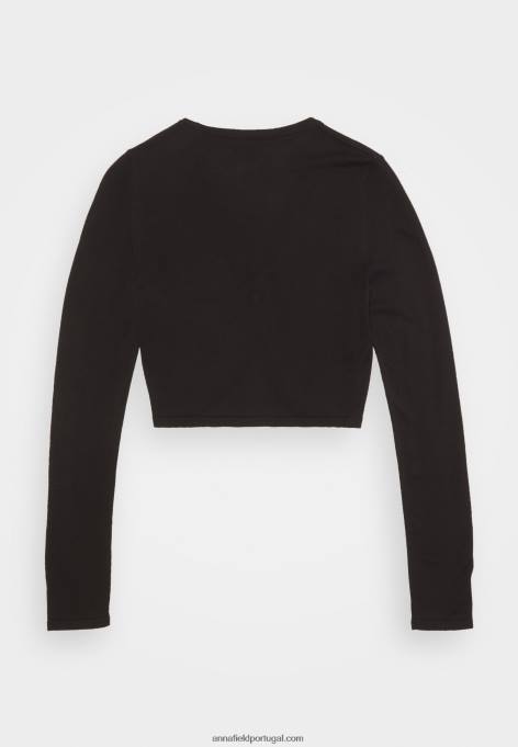 mulheres cardigã preto F4BZ0D832 Anna Field