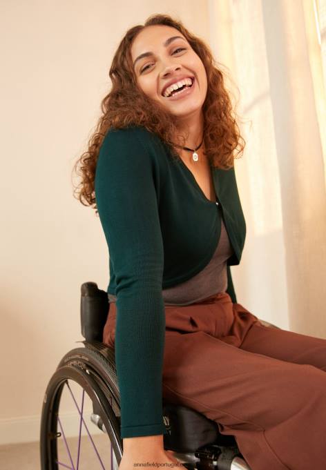 mulheres cardigã verde escuro F4BZ0D830 Anna Field