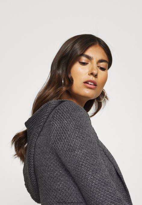 mulheres cardigan cinza escuro melange F4BZ0D823 Anna Field