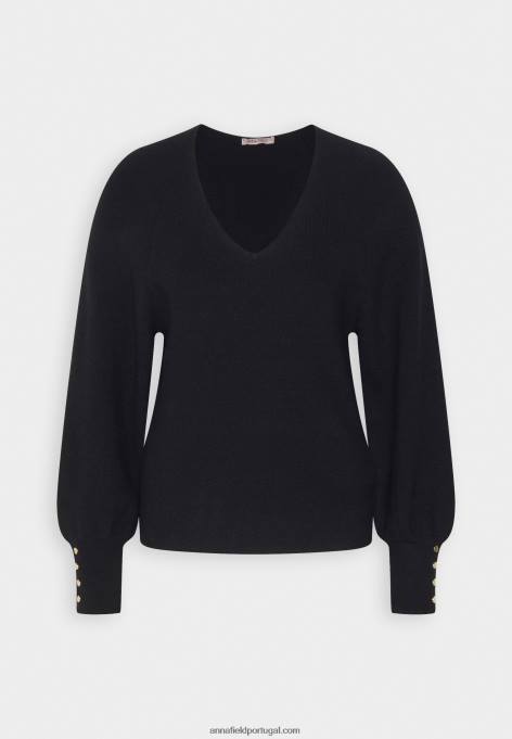 mulheres jumper preto F4BZ0D850 Anna Field