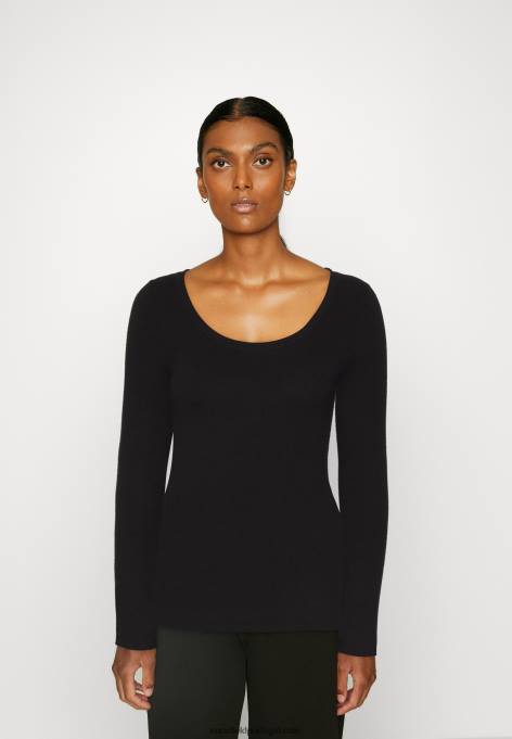 mulheres jumper preto detalhe botão F4BZ0D848 Anna Field