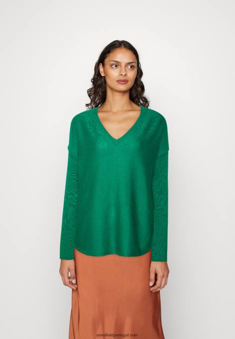mulheres jumper verde F4BZ0D840 Anna Field