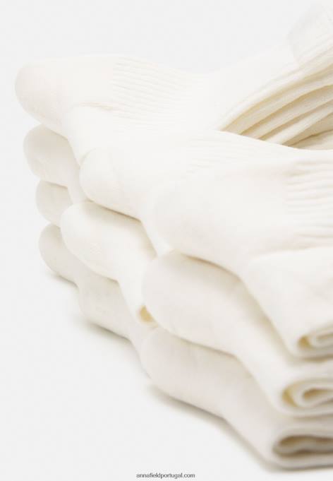 mulheres 10 pacotes de meias off white F4BZ0D1122 Anna Field