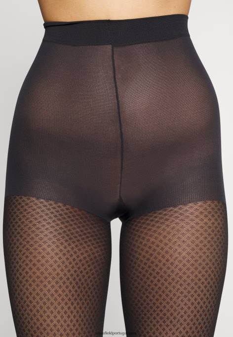 mulheres 2 pacotes de meias pretas F4BZ0D1105 Anna Field