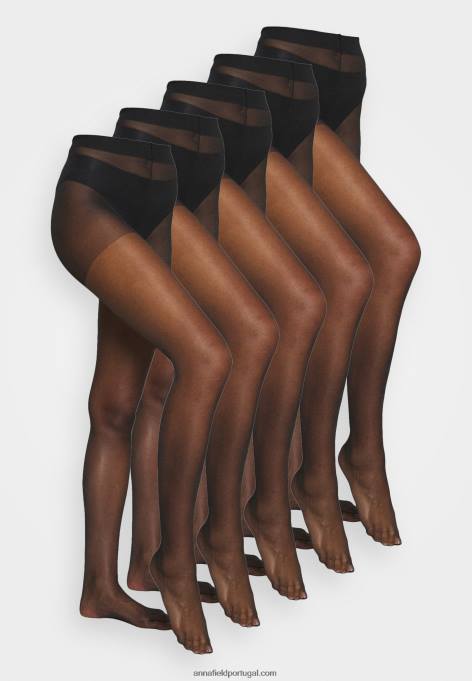 mulheres 5pp 15 den meia-calça preta F4BZ0D1097 Anna Field