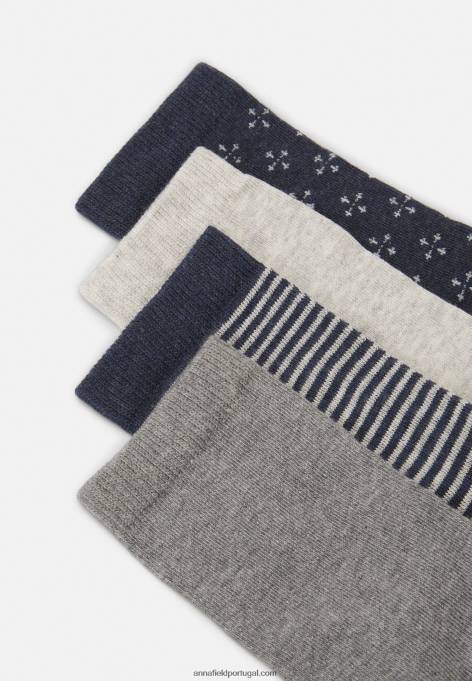 mulheres 8pack meias azul escuro F4BZ0D1145 Anna Field