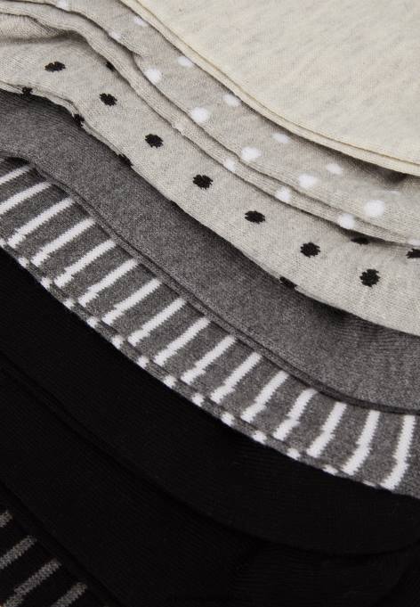 mulheres 8pp meias listradas cinza F4BZ0D1144 Anna Field