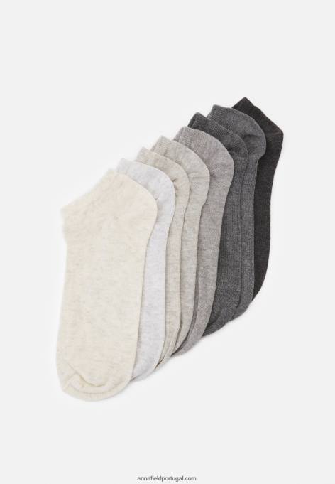 mulheres 8pp tênis meias meias cinza F4BZ0D1131 Anna Field