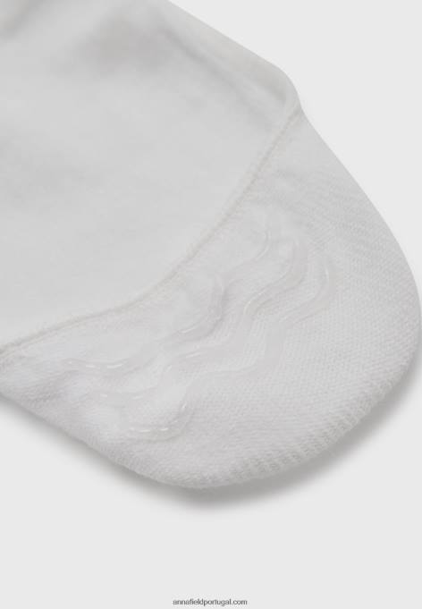 mulheres Pacote com 8 meias brancas F4BZ0D1155 Anna Field