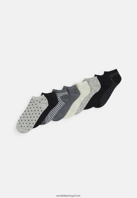 mulheres meias de treino cinza F4BZ0D1156 Anna Field