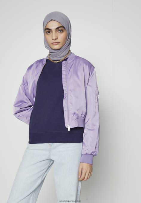 mulheres moletom azul escuro F4BZ0D757 Anna Field