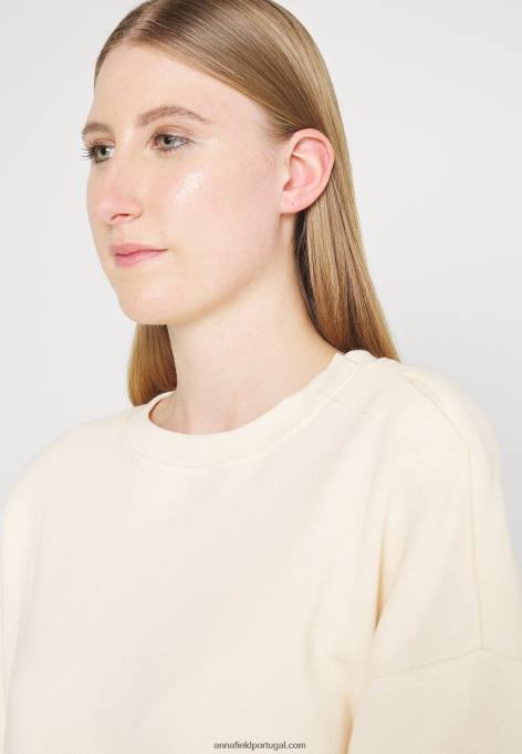 mulheres moletom bege F4BZ0D758 Anna Field
