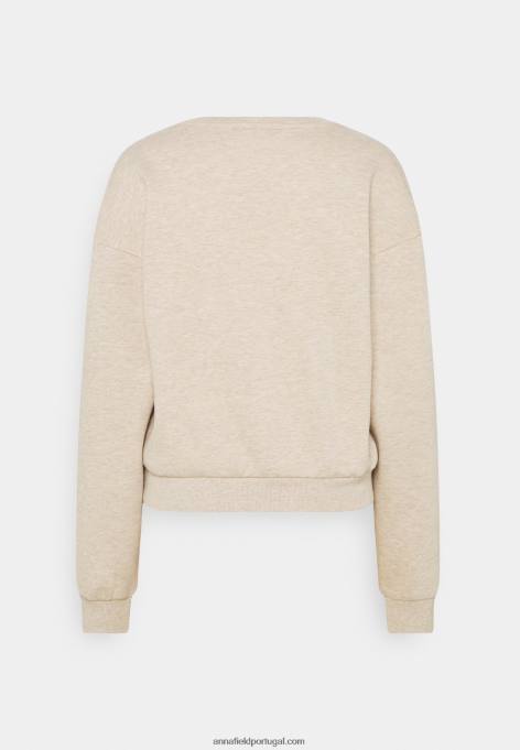 mulheres moletom bege manchado F4BZ0D756 Anna Field