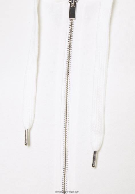 mulheres moletom off white com zíper F4BZ0D767 Anna Field