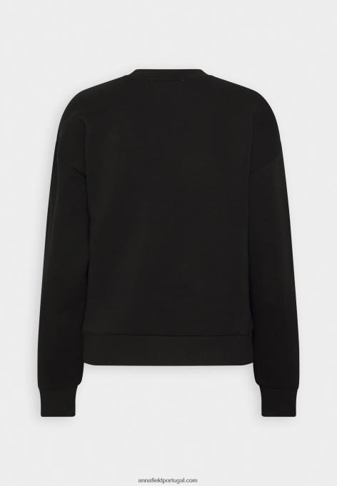 mulheres moletom preto F4BZ0D761 Anna Field