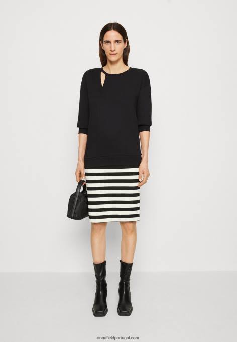 mulheres moletom preto F4BZ0D764 Anna Field