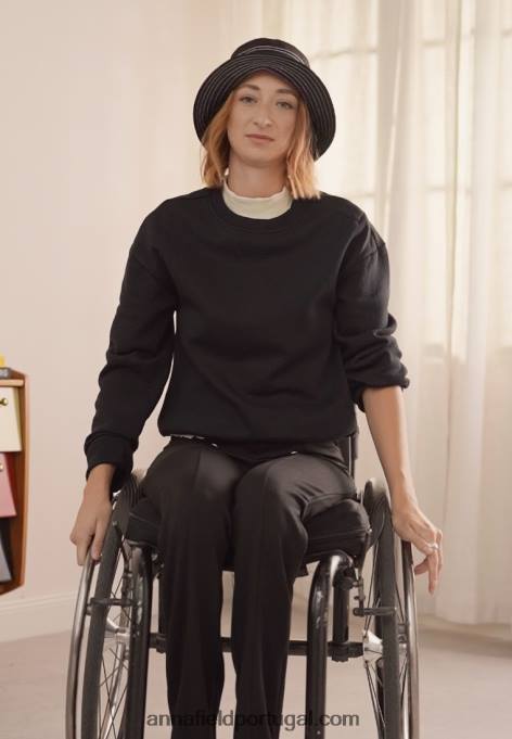 mulheres moletom preto F4BZ0D765 Anna Field