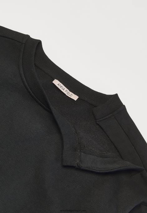 mulheres moletom preto F4BZ0D765 Anna Field