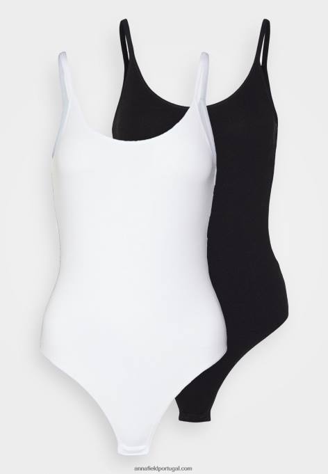 mulheres 2 pacotes de corpo preto F4BZ0D1029 Anna Field