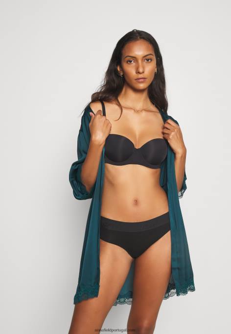 mulheres 2 pacotes de sutiã preto com armação F4BZ0D916 Anna Field