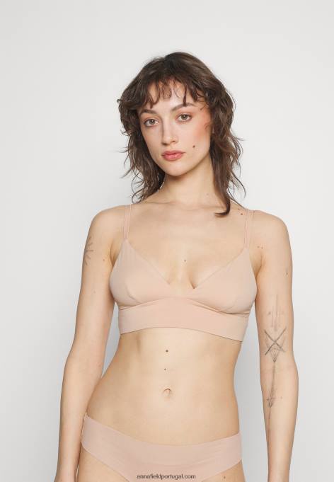 mulheres 3 pack bustier cinza/branco/nude F4BZ0D938 Anna Field