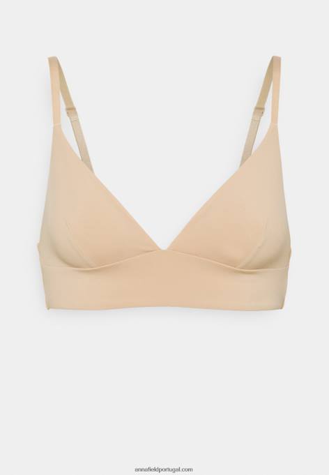 mulheres 3pp bralette sutiã triângulo nude F4BZ0D950 Anna Field