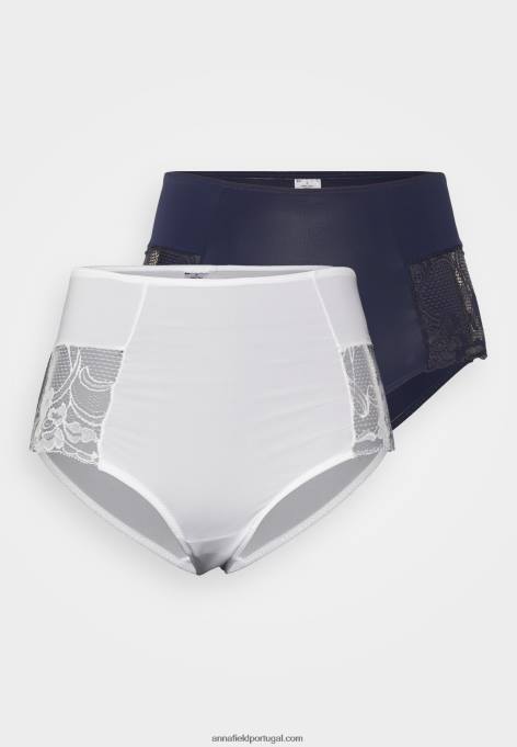 mulheres Pacote com 2 cuecas azul escuro/branco F4BZ0D1002 Anna Field