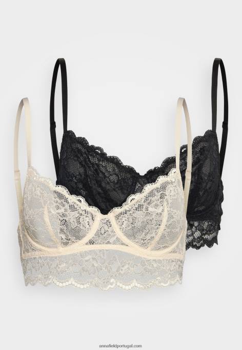 mulheres Pacote com 2 sutiãs com armação rosa/preto F4BZ0D928 Anna Field