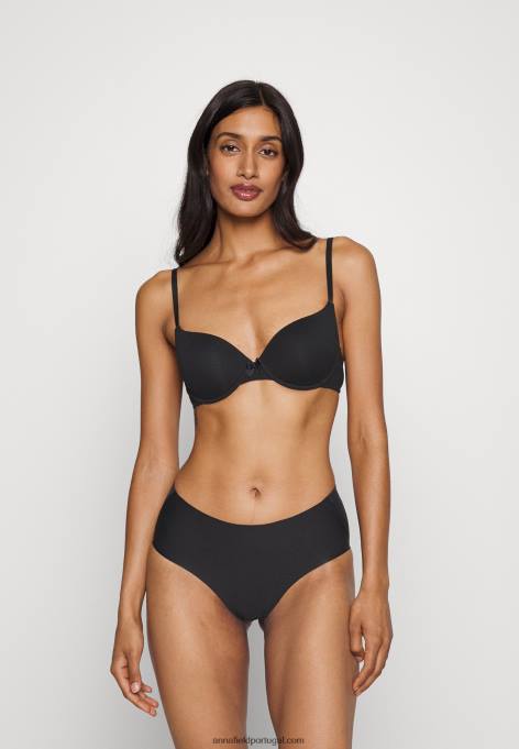 mulheres Pacote com 3 camisetas de sutiã preto/nude/marrom F4BZ0D944 Anna Field