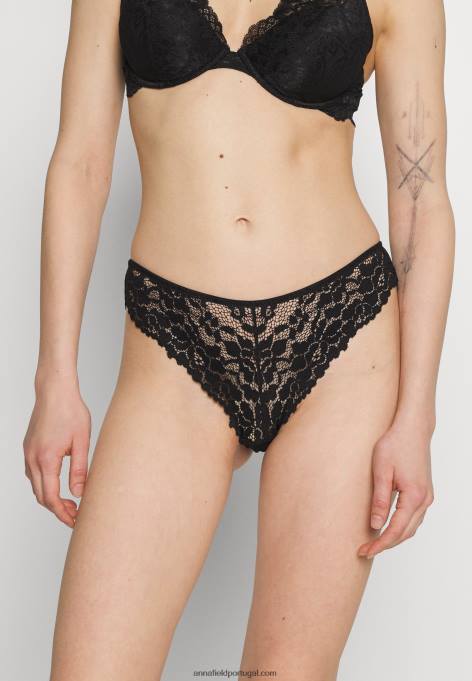 mulheres Pacote com 3 cuecas laranja/preto F4BZ0D996 Anna Field