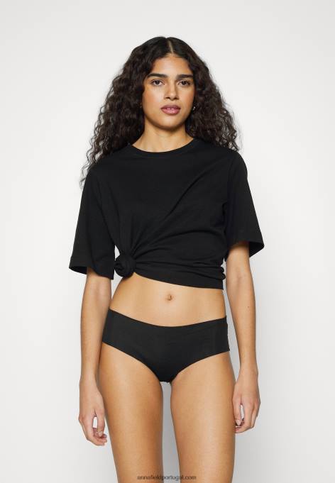 mulheres Pacote com 7 cuecas pretas F4BZ0D1016 Anna Field