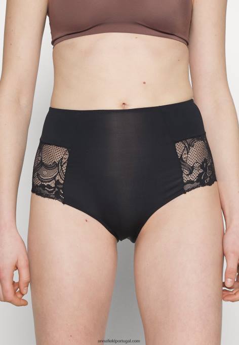 mulheres Pacote de 2 cuecas pretas/nudes F4BZ0D987 Anna Field