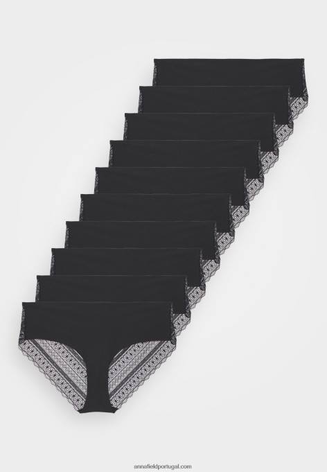 mulheres frolice 10pp cueca curta preta F4BZ0D1009 Anna Field