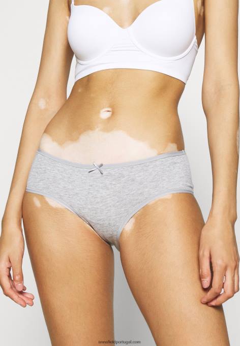 mulheres pacote romy 7 cueca cinza F4BZ0D991 Anna Field