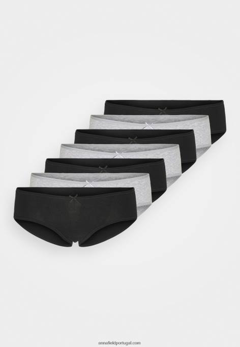 mulheres pacote romy 7 cueca cinza F4BZ0D991 Anna Field