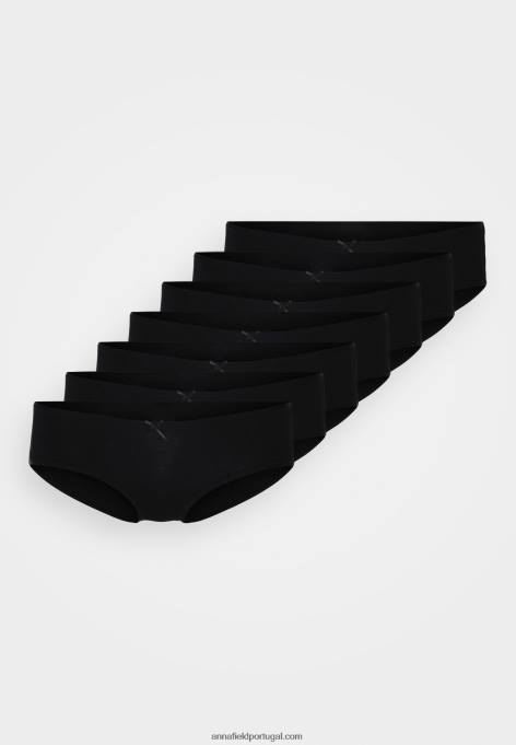 mulheres pacote romy 7 cueca preta F4BZ0D985 Anna Field