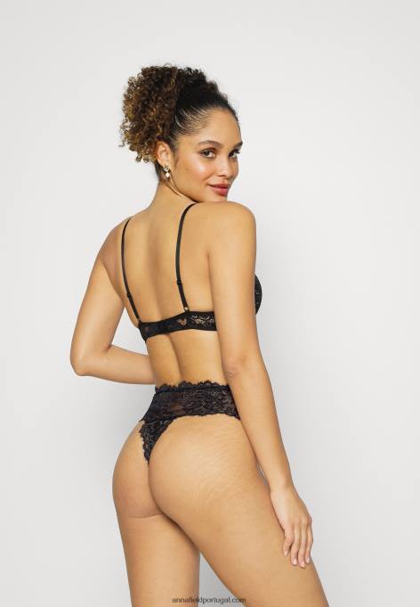 mulheres tanga de renda preta de cintura alta 5pp F4BZ0D969 Anna Field
