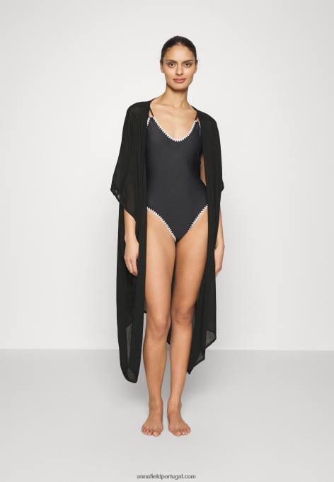 mulheres acessório de praia preto F4BZ0D747 Anna Field