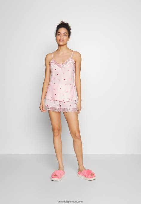 mulheres pijama rosa F4BZ0D1063 Anna Field
