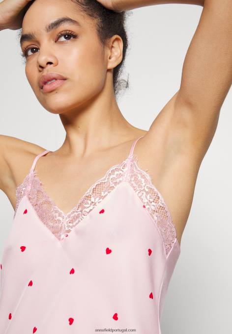 mulheres pijama rosa F4BZ0D1063 Anna Field