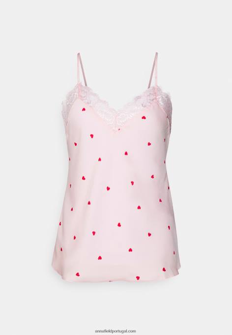 mulheres pijama rosa F4BZ0D1063 Anna Field